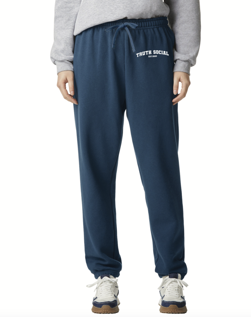 Truth Social Varsity-Style Sweatpants - Blue
